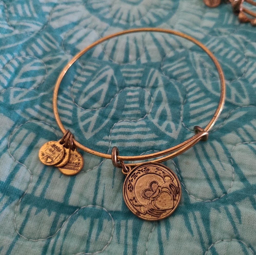 Claddaugh Alex and Ani charm bracelet
